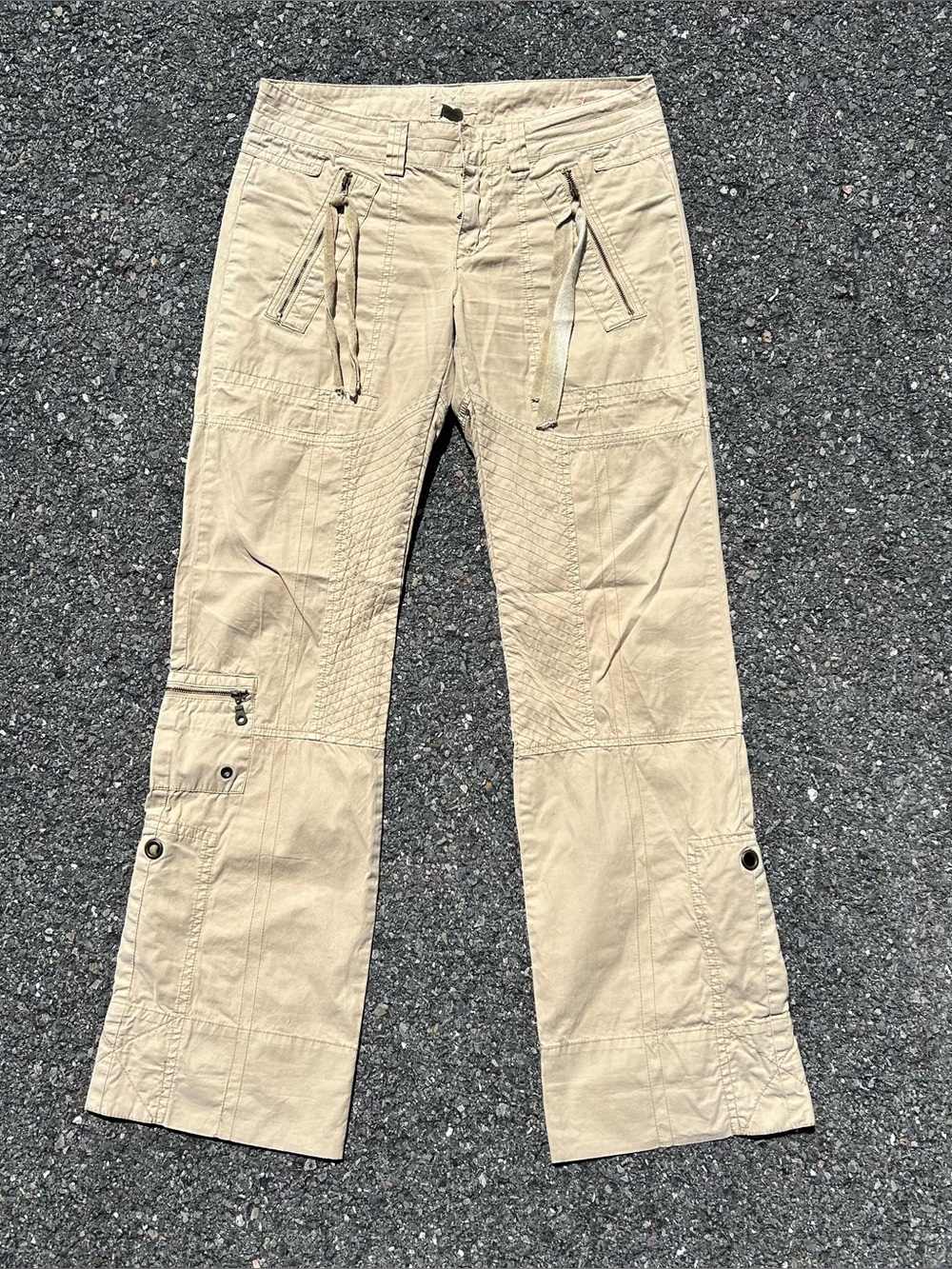 Vintage Y2K American Eagle Tactical Military Cargo Pants Zipper Button Size 6